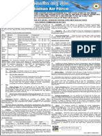 Air Force Common Admission Test (Afcat) - 02/2020/ NCC Special Entry/ Meteorology Entry For Courses Commencing in July 2021