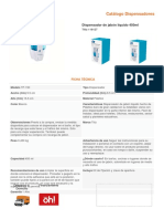 FICHA TECNICA Dispensador de Jabón Líquido 450ml