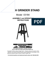 Bench Grinder Stand: Model 03184