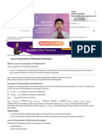 Law of Conservation of Momentum - Definition, Derivation, Examples, Problems PDF