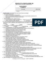 Practical Research 2ND Exam