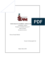 Trabalho de Financeira IV Consolidação de Contas