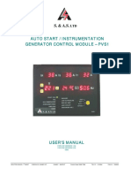 Auto Start / Instrumentation Generator Control Module - Pvs1