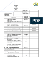 Portfolio Evaluation Form Template