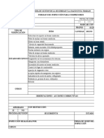 Formato Inspeccion de Compresor, Taladro, Pulidora, Sierra Circular y Tronzadora