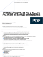 Averigua Tu Nivel de ITIL 4. Examen Practicas en Detalle - Doitsmart PDF