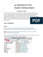 JasperReports Training Setup Instructions