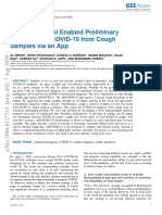 AI4COVID-19: AI Enabled Preliminary Diagnosis For COVID-19 From Cough Samples Via An App