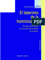 El Laberinto de La Hominización. El Origen Del Lenguaje en El Proceso de Formación de La Mente PDF