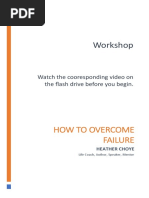 Workshop: How To Overcome Failure