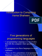 Introduction To Computing Asma Shaheen