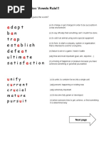 Vowels Rule - Key