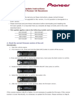 System Firmware Update Instructions For 2019 Pioneer CD Receivers