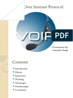 Voice Over Internet Protocol: Presentation By:-Amrinder Singh