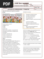 Avaliação Da Aprendizagem - 1º Trimestre - : Sua Melhor Escolha!