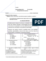 3° y 4°-LENGUAJE - Guía de Comprensión Lectora N°2 (Semana De)