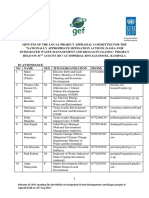 Signed Minutes of LPAC For NAMA IWM and Biogas in Uganda Project