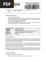 Berf Action Research Proposal Template: General Instructions