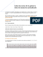 Cómo Saber Todas Las Notas de La Guitarra Sin Aprendértelas de Memoria