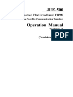 Inmarsat FleetBroadband JUE 500 Operation Manual PDF