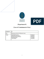 Exp 8 - Loss of Containment of Gas