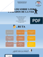 TALLER SOBRE LOS CUIDADOS DE LA VOZ P