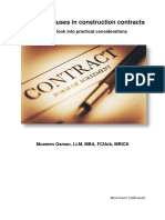 Time-Bar Clauses in Construction Contracts