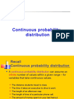 Continuous Probability Distribution