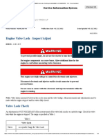 Engine Valve Lash - Inspect/Adjust: Shutdown SIS Previous Screen