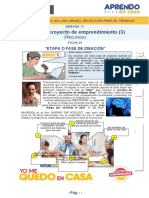 Semana 11 - 3°, 4° y 5° EPT - Recurso - Mi Primer Proyecto de Emprendimiento III