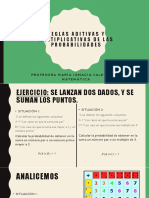 Regla Aditiva y Multiplicativa de Las Probabilidades