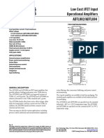 Low Cost JFET Input Operational Amplifiers ADTL082/ADTL084: Features Pin Configurations