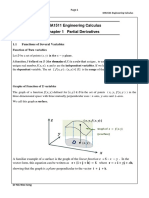 MA1511 1819S1 Chapter 1 Partial Derivatives