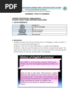 Grammar: Types of Grammar