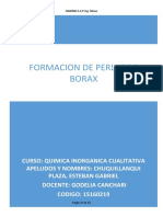 Formacion de Perlas de Borax