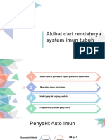 Akibat Dari Rendahnya System Imun Tubuh