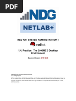 Red Hat System Administration I 1.4 Practice