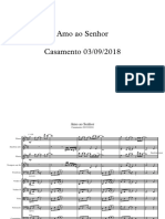 Amo Ao Senhor - Partitura Completa