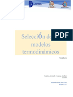 Selección de Modelos Termodinámicos