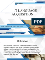 First Language Acquisition