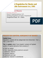 Prudential Regulation For Banks and