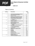 Paper 1 SABE 201: BECP-Business Objects Enterprise Certified Professional