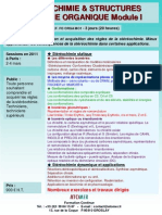 Formation Continue Stereochimie Et Structures en Chimie Organique I 2011