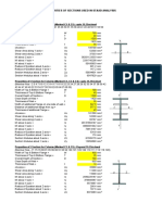 Properties of Sections Used in Staad Analysis