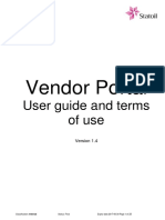 Statoil Vendor Portal User Guide and Terms of Use