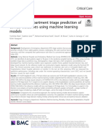 Emergency Department Triage Prediction Ofclinical Outcomes Using Machine Learning Models PDF