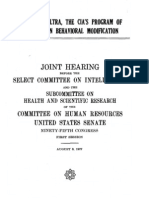 Project MK Ultra Government Hearing 1977