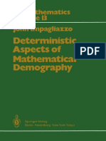 (Biomathematics 13) John Impagliazzo (Auth.) - Deterministic Aspects of Mathematical Demography - PDF