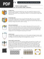 Types & Uses of Fibcs Flexible Intermediate Bulk Containers: U-Panel Bags