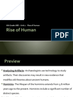 6th Grade UBD - Unit 2 - Rise of Human